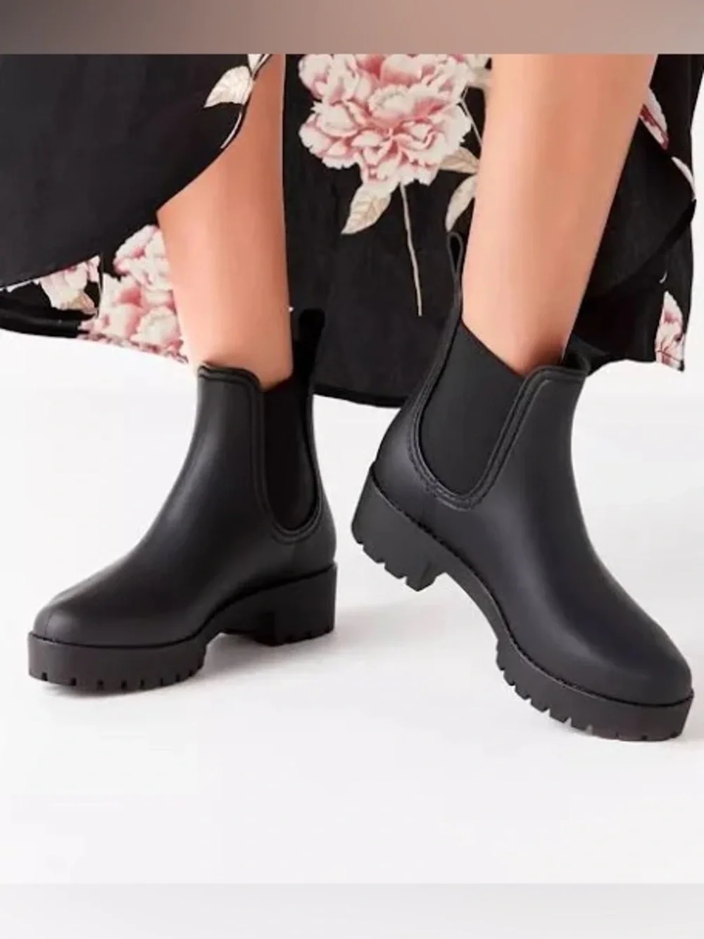 Jeffrey Campbell Cloudy Waterproof Chelsea Rain Boot  Women Size 8.0